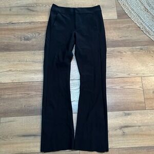 Athleta Stellar Flare Trouser Black Pants Size 4 High Rise Work Athleisure